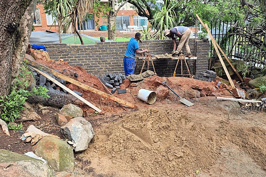 Garden Boundary Wall Construction - Pretoria