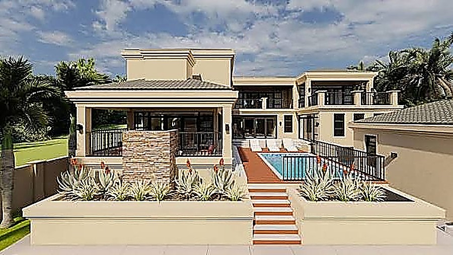 Double-storey home with pool and patio entertainment area - Eco Park, Centurion