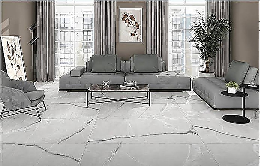 Marble-effect porcelain tiling - Blue Hills, Midrand